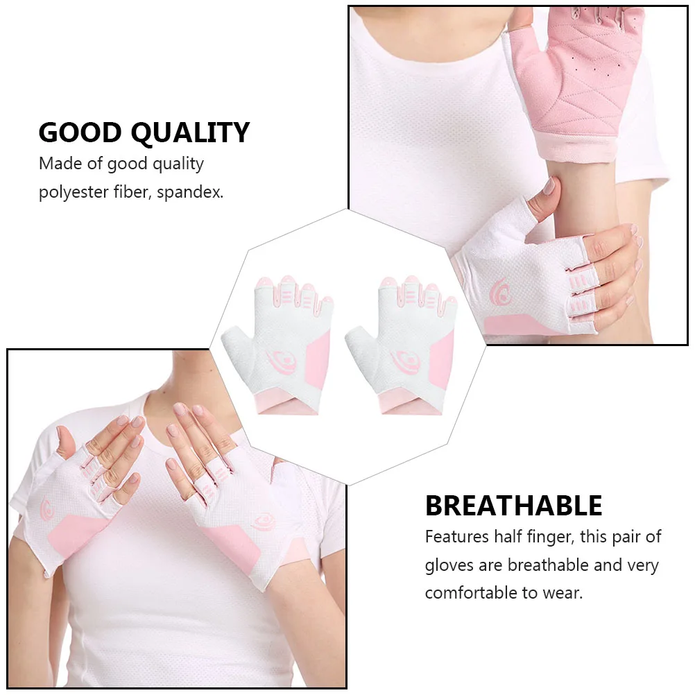 

Fitness Gloves Half Finger Breathable Spandex Cotton Elastic Protective Cycling Mittens For Outdoor Sports Activities Yoga