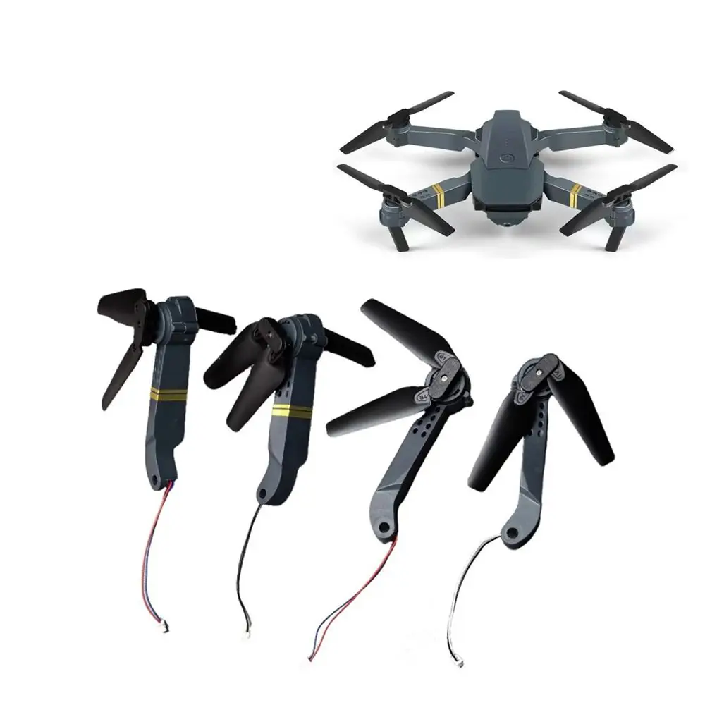 

4pcs New Drone Motor Arm Set Lightweight Motor DIY Accessory Motor Propeller Black Blue Quadcopter Replacement Part for E58