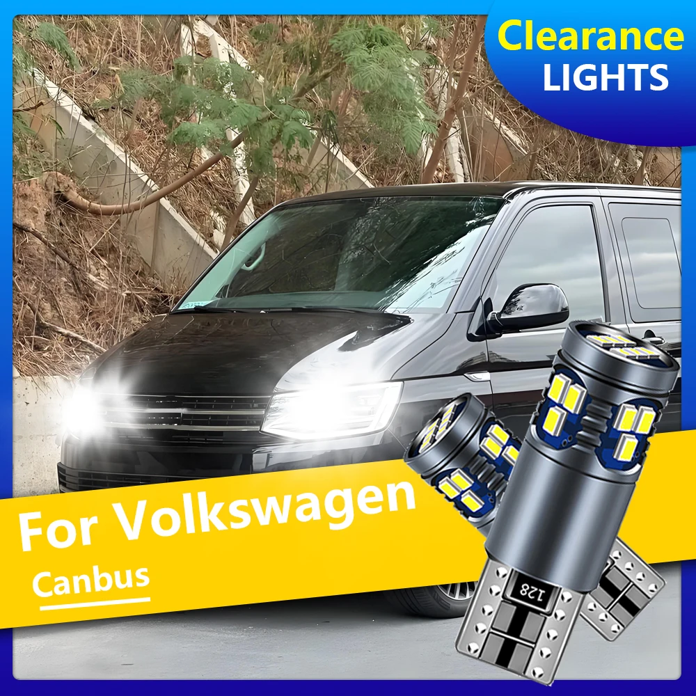 

Для Volkswagen VW Multivan T4 T5 T6 Caravelle Transporter 2 шт. 8000LM Светодиодные лампы T10 Canbus Автомобильный светодиодный габаритный фонарь