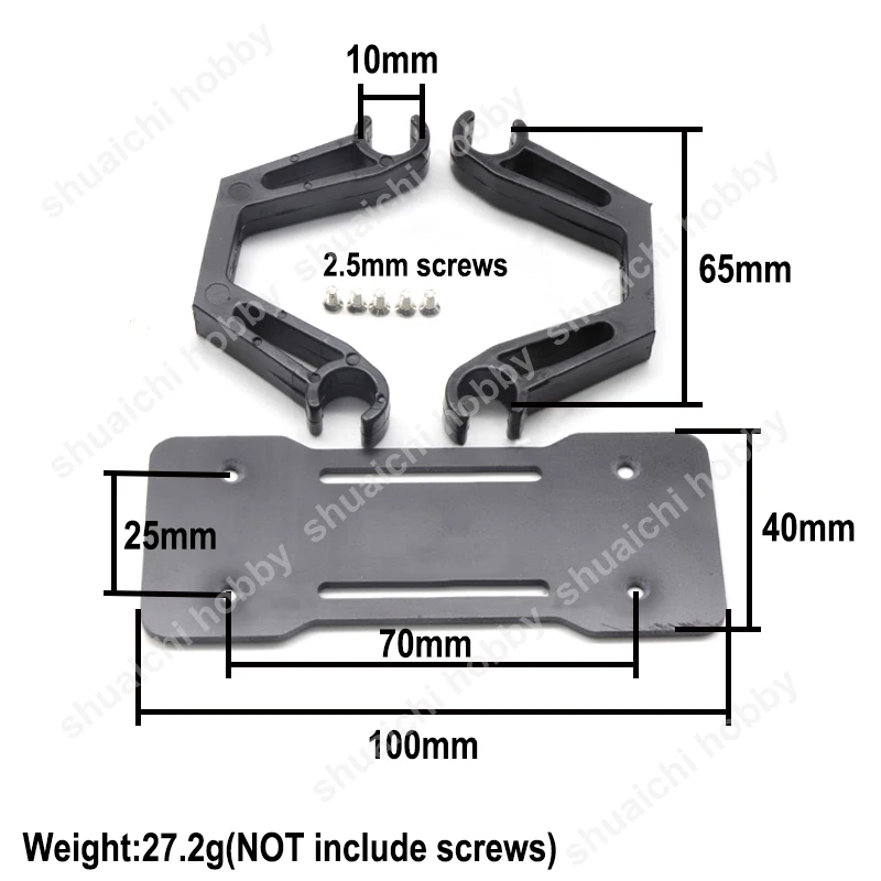 Adaptateur de train d'atterrissage à base de fibre de moteur, joint en T, diamètre 10mm, 15mm, 20mm, tube d'amortissement en éponge pour cadre S500, S550, Tage, X6, X500, X550, 16mm