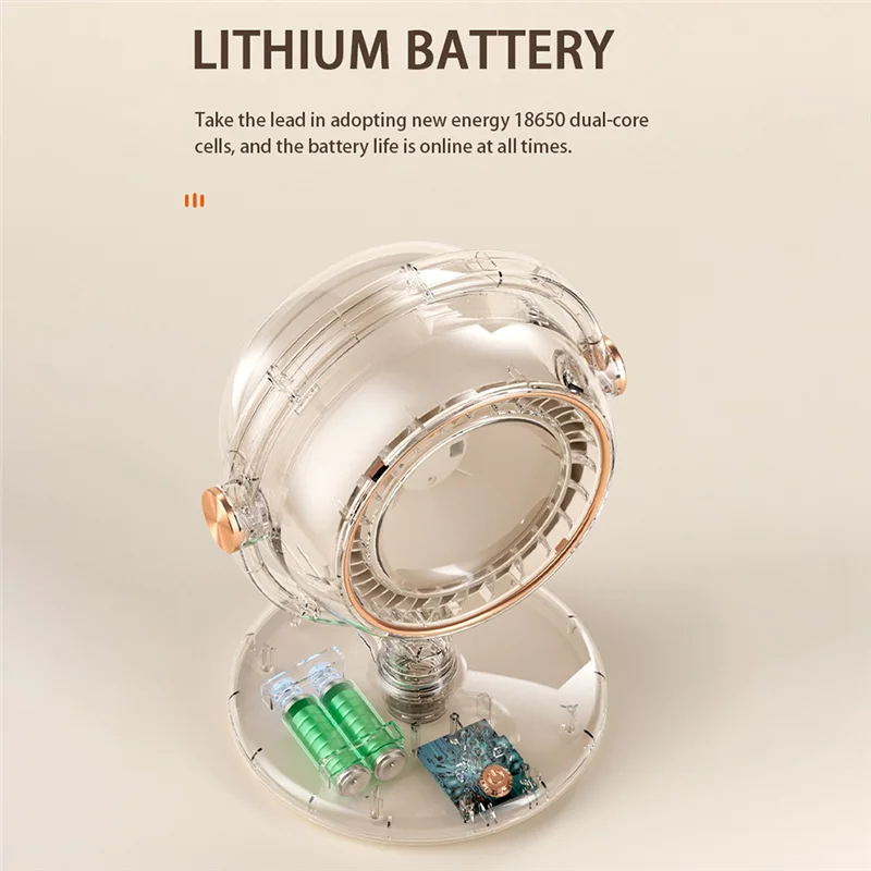 

Fan Multi-Function 2400Mah High-Capacity Lithium Battery High Efficiency Continuous Portable Fan