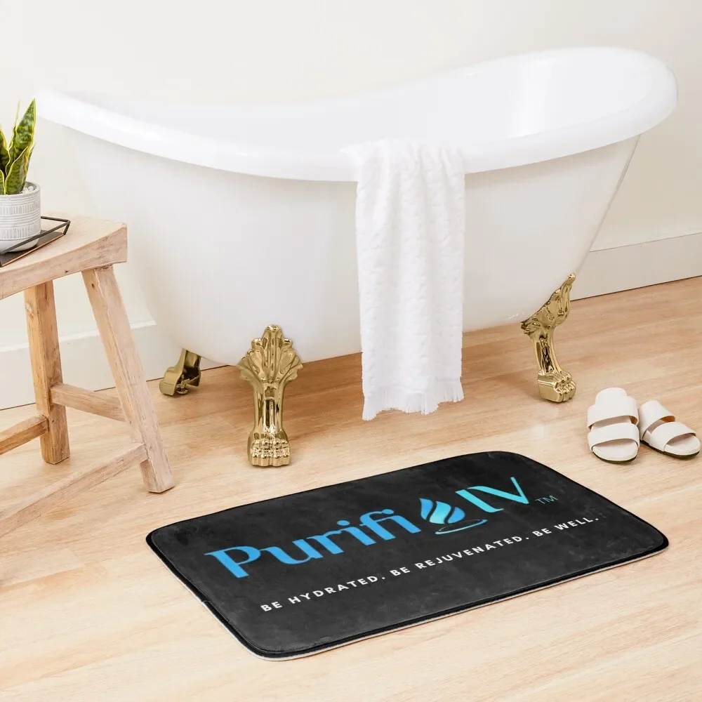 

PURIFI IV -- BE HYDRATEED, BE REJUVENATED, BE WELL.... Bath Mat Bathroom Shower Curtain Non Slip Carpet Mat