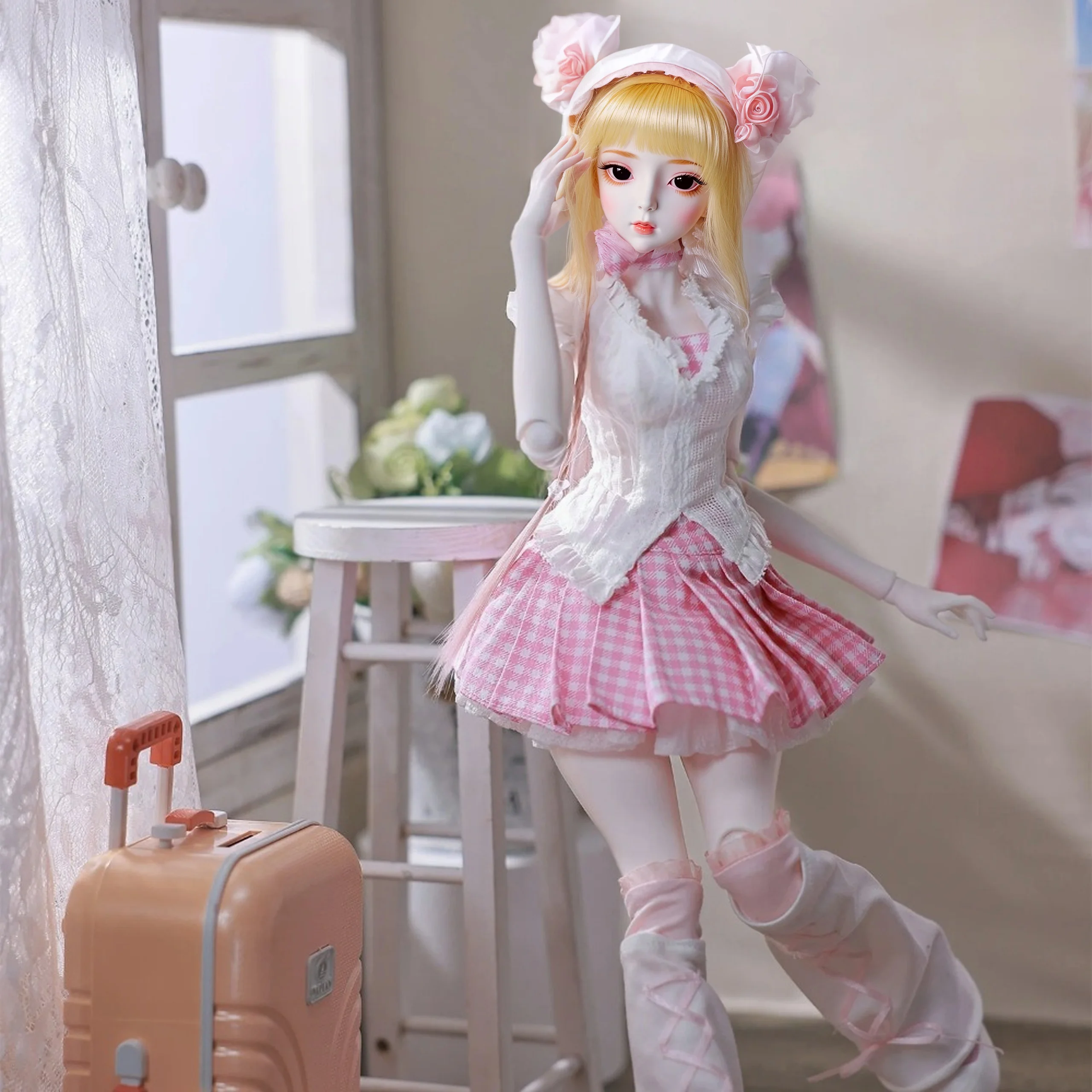 

1/3 scale dolls, doll complete set, children's playmate, surprise collection，random clothing, shoes and headgear accessories