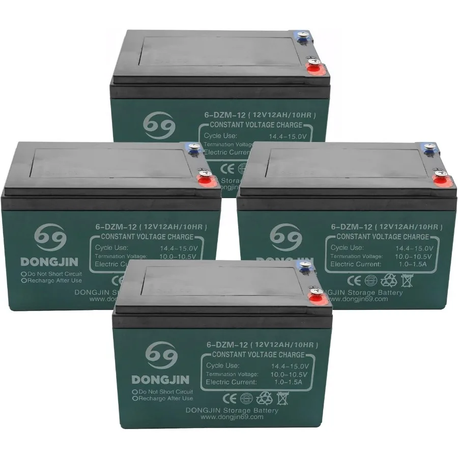 4PCS 6DZM12 12V 12A…