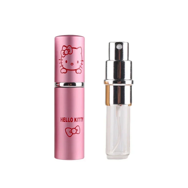 Y2K Hello Kittys 10ML Portable Liquid Cosmetics Sub Bottle Empty Perfume Spray Cartoon Mini Alcohol Perfume Refillable Bottle