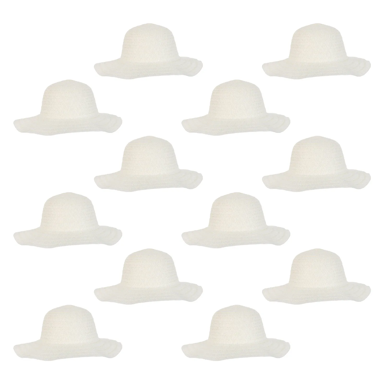 

12 шт. плетеных соломенных шляп без покрытия с широкими полями для самостоятельной росписи, солнцезащитные шляпы, для садовых вечеринок, костюмированных мероприятий, фермерских шляп, аксессуары для косплея