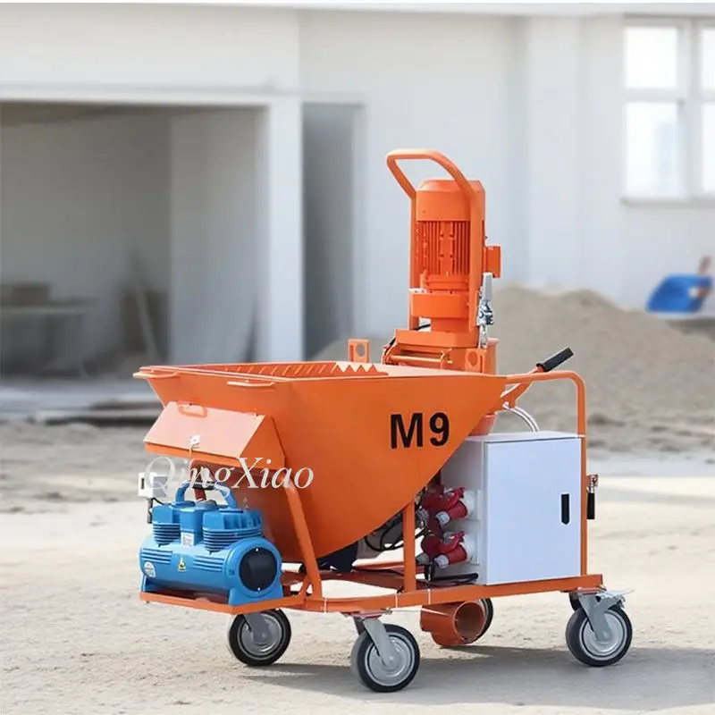M9 Multifunctional Dry Gypsum Sprayer Self Leveling Mortar Machine For Interior Exterior Wall Construction Industrial Equipment