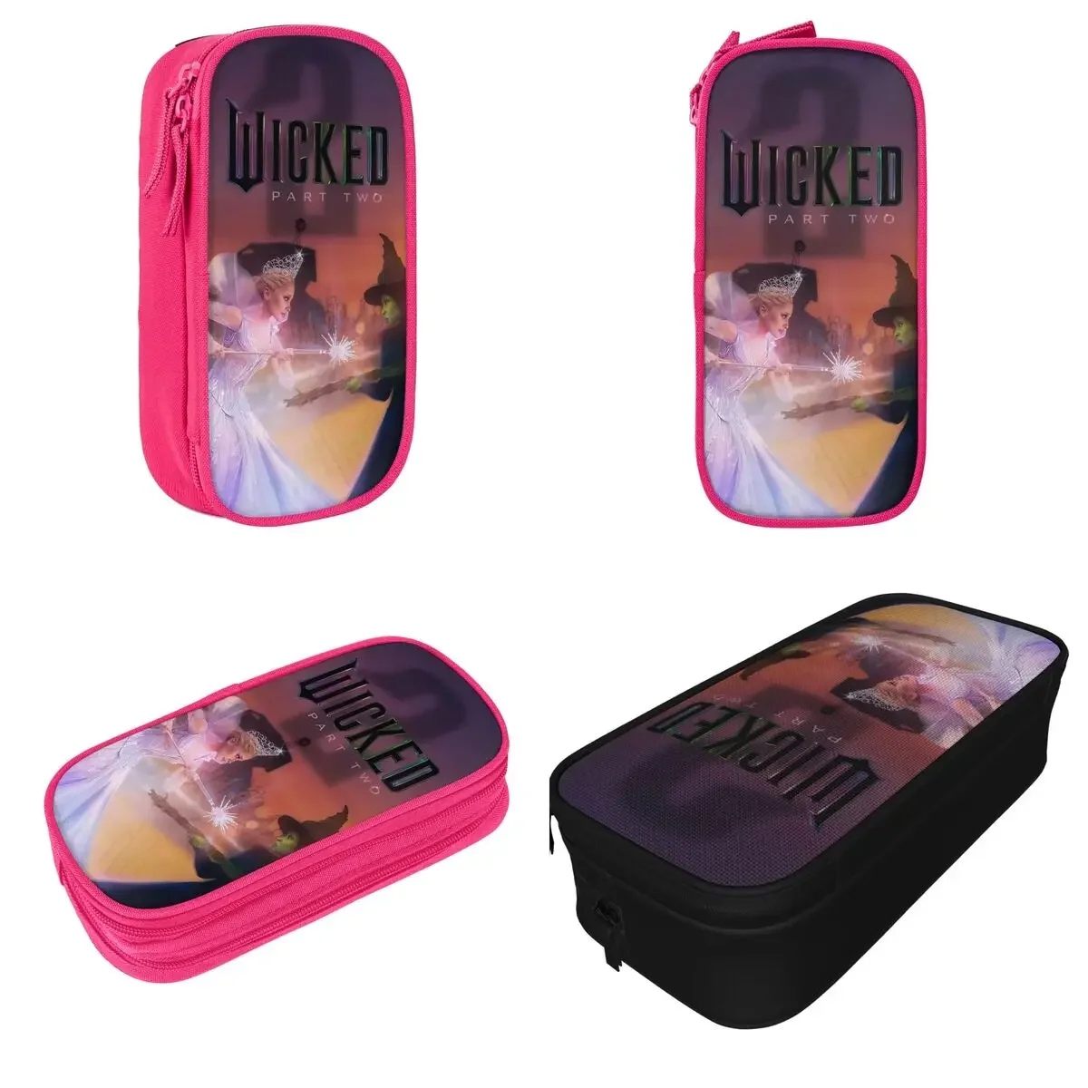 Wicked For Good 2 Movie Pencil Cases Musical Fantasy Film Pen for Girls Boys Large Storage Bag School Supplies Gift Stationery