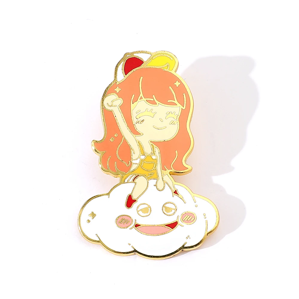 Anime One Piece Monkey·D·Luffy Lapel Pins Backpack Jeans Enamel Brooch Fashion Jewelry Gifts Nami Nico Robin Cartoon Badges - view 2