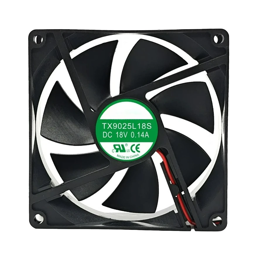For Refrigerator Constant‑temperature Cabinet TX9025L18S Cooling Fan 9025 9CM DC 18V 0.14A Silent Heat Dissipation Fan
