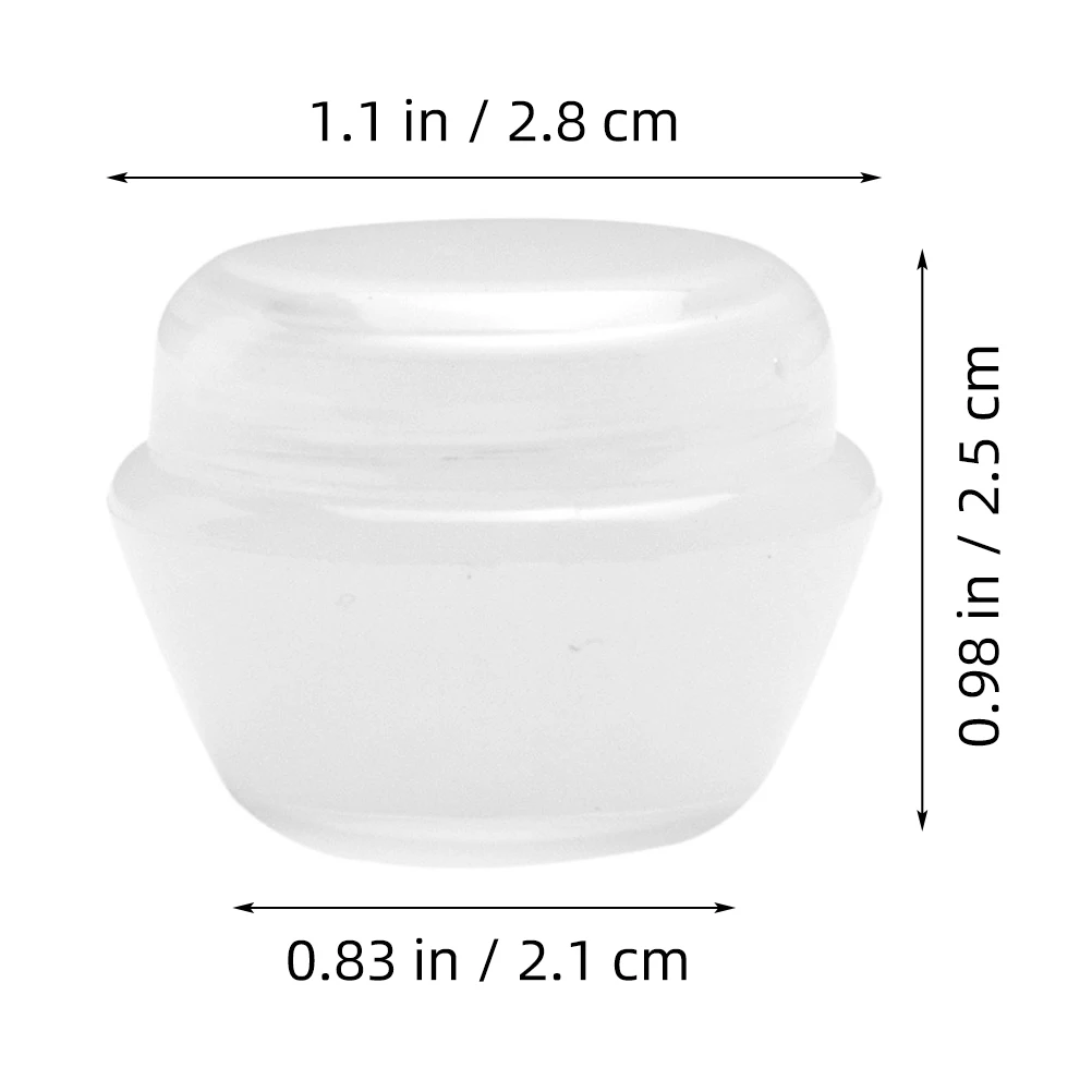 

10pcs Empty Bottles Mushroom Shaped Containers for Cream Balm Ointment Travel Use Durable Sealed Lightweight