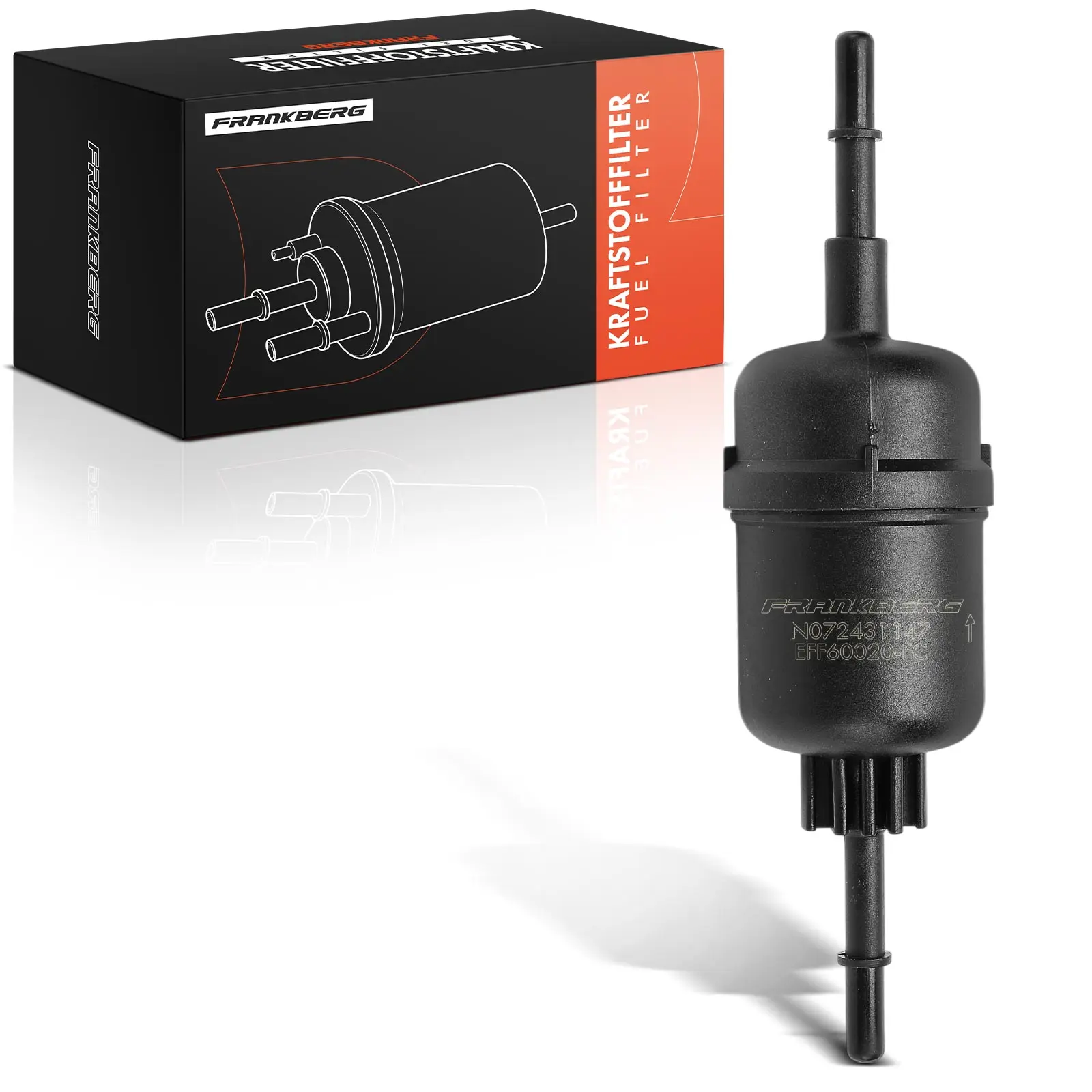 Frankberg 1x Brandstoffilter voor Ford Fiesta 5 JD JH Fusion Mazda 2 DY 1.2L-1.6L 0450905926 D35013480 KL458 2S619155AB J1333032