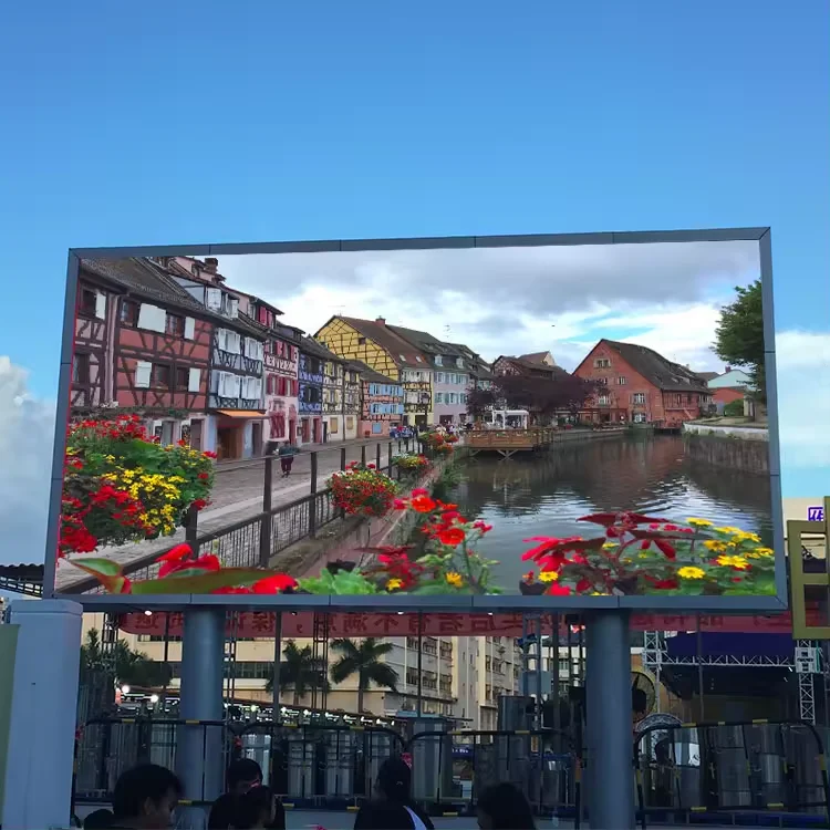P6 P8 P10 LED-scherm voor buitengebruik, aanbieding, 320x160 mm, 3D LED reclame videowall paneel voor buitengebouwen