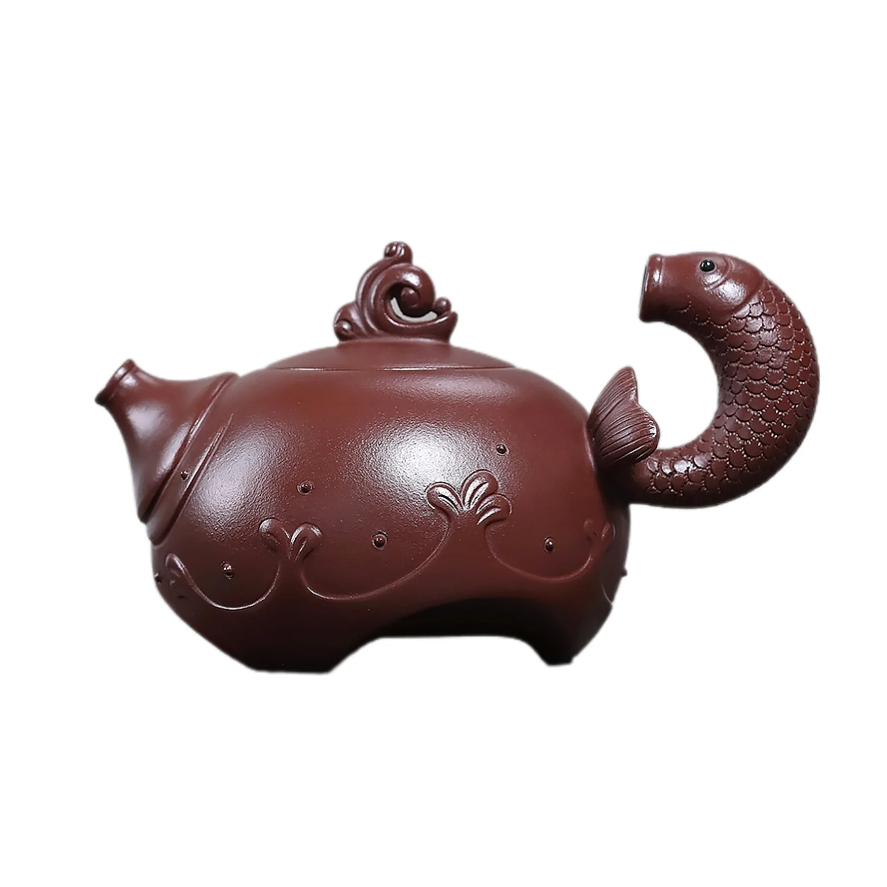 Handmade Yixing Purple Clay Pot Famous Ore Yuyue Langjian Household Kung Fu Teapot Gift Set Card Cover 330cc