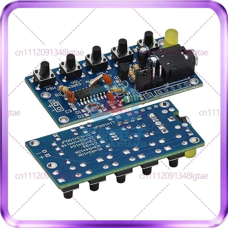 10pcs FM FM Radio Kit 76~ 108MHZ Training Kit DIY Kit
