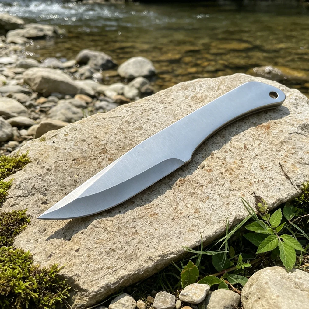 

8.8oz 1PC Heavyweight Non-Sharpened Knife Dull Edge Fixed Blade Pocket Knife