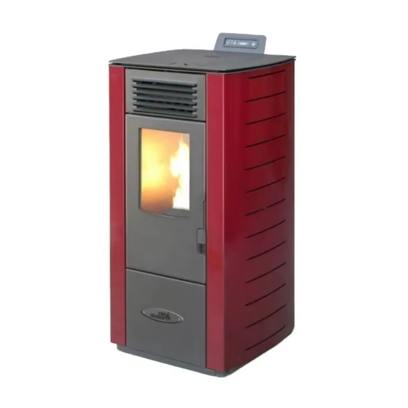 Premium Quality Excellent Efficiency Indoor Wood Burning Fireplace Pellet Stove With Air Jacket For Apartment House Hall