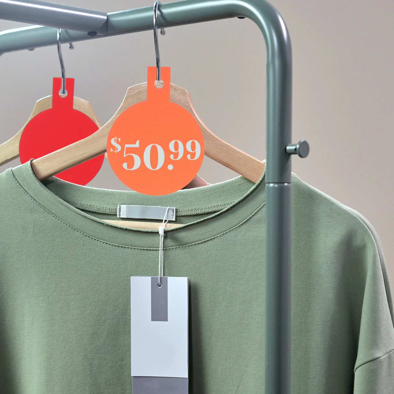 

80Pcs Paper Price Tags Supermarket Retail Price Signs Blank Label Displays Catching for Fruit Vegetable Clothing