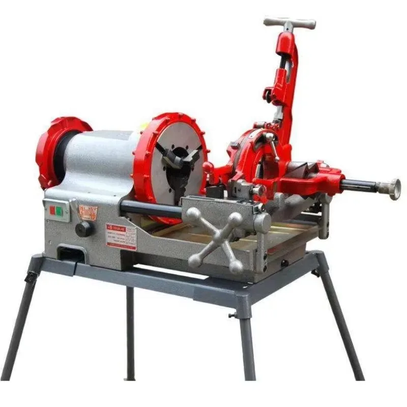 Heavy-Duty Pipe Threader Threading Machine for 1/2'' to 4'' Pipes Compact for Convenient Storage And Use