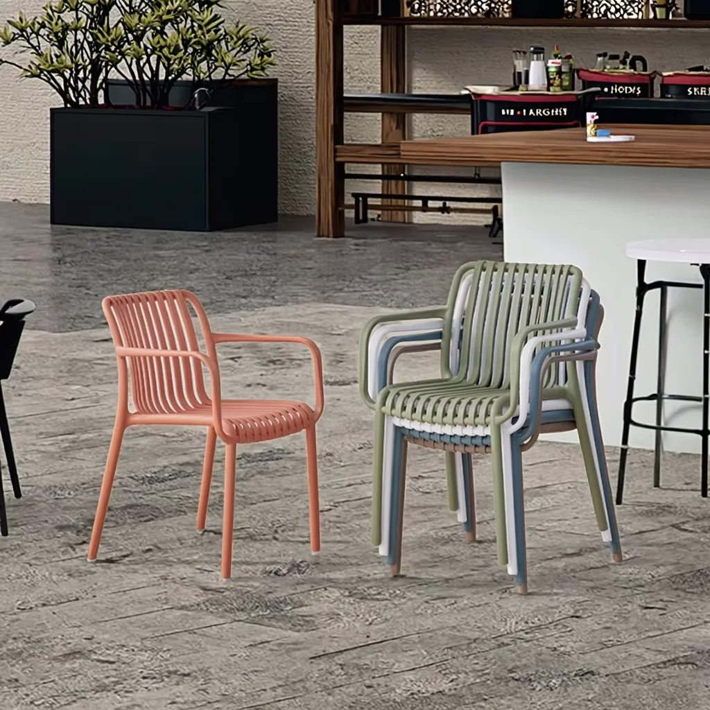*Wholesale Cheap Nordic Stackable Outdoor Chairs Modern Hotel Plastic Restaurant Dining Chair for Events Coffee Shop
