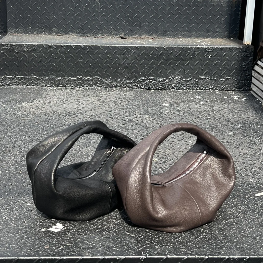 2025 New Niche Design Sense Sheepskin Portable Dumpling Bag for Women