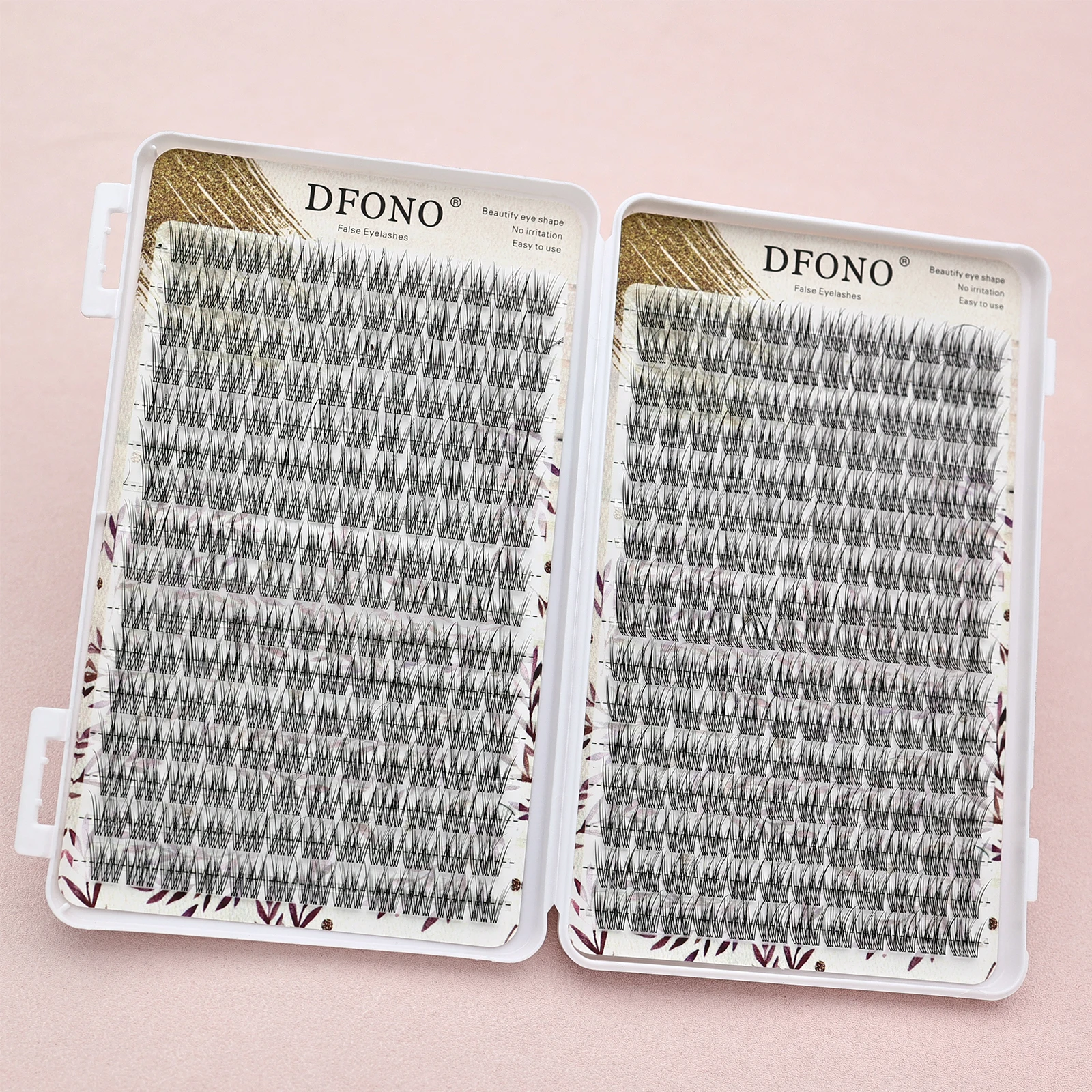 Zachte en lichtgewicht vissenstaart enkele clusterwimpers, 10-12 millimeter - perfect voor dagelijkse make-up en wimperverlenging