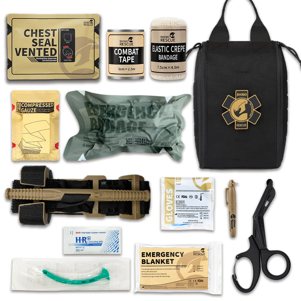 Rhino Rescue Frirst Aid Kit Tactical Molle Bag Kit Bag Combat Emergency Ifak Pouch Gear Outdoor Camping Kit