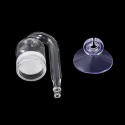 Aquarium Glass CO2 Diffuser Set Carbon Dioxide Atomizer Check Valve U Shaped Connector Suction Cup Fish Tank Supplies