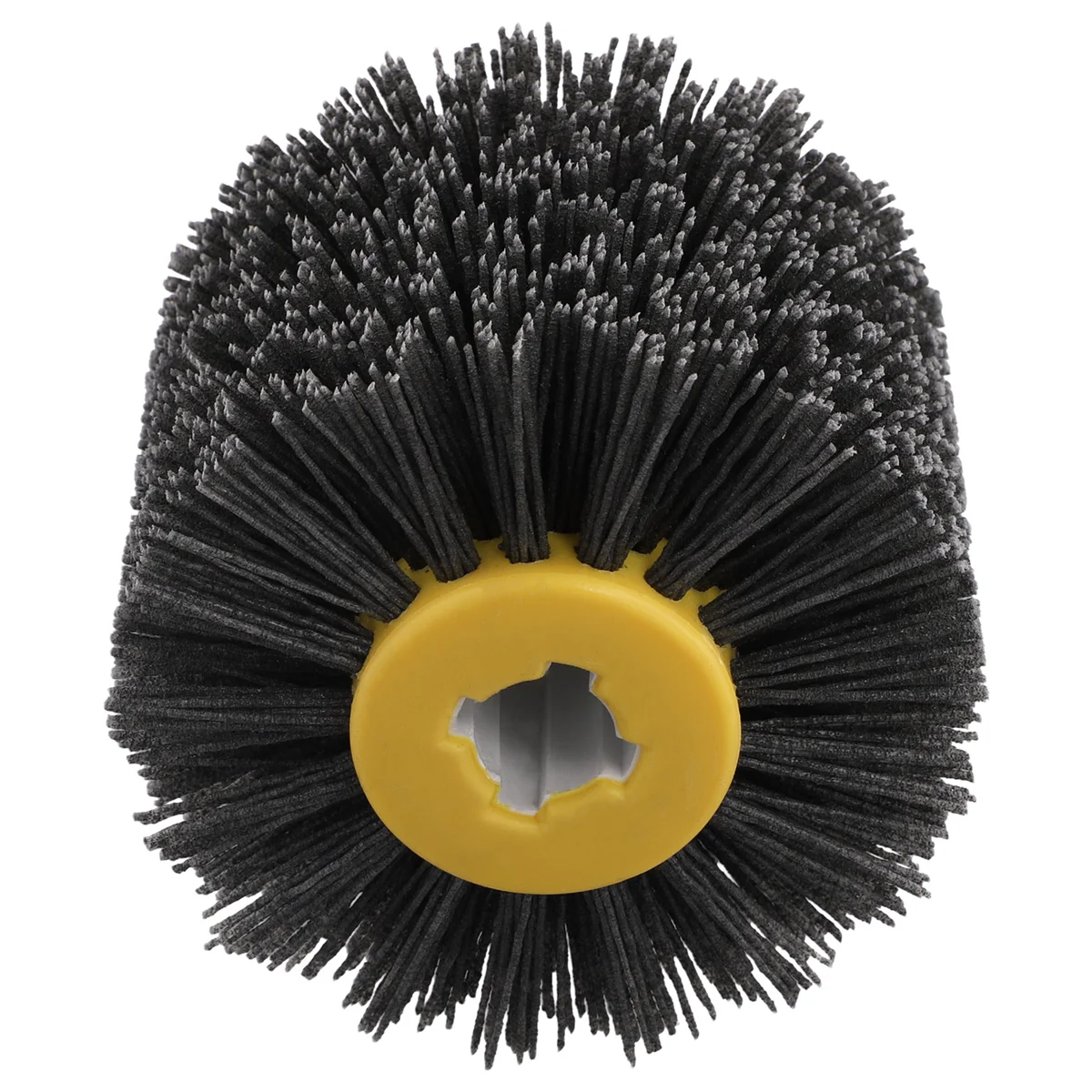 A002 80Grit Abrasive Wire Drawing Wheel Nylon Wire Drum Burnishing Brush Wear- Wheel Sanding for Wood - view 2