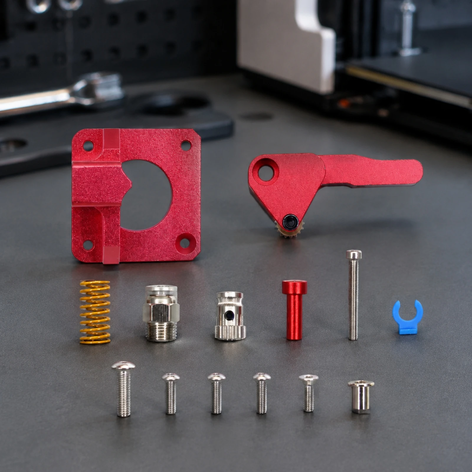CR-10S Pro Ender-3 Upgrade Extruder DIY doubleGear Filament Drive Extruder Aluminum Drive Feeder Stable Easy to Install