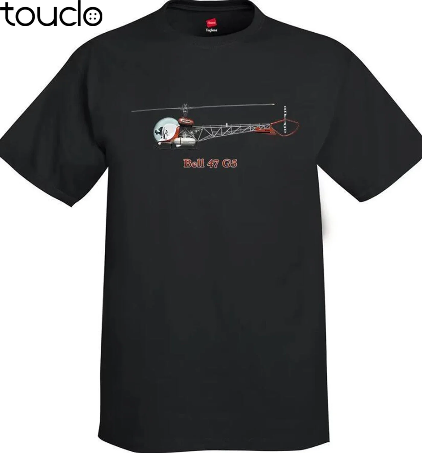 Brand T-Shirt Men Fashion Bell 47 G5 Helicopter T Shirt S-6Xl
