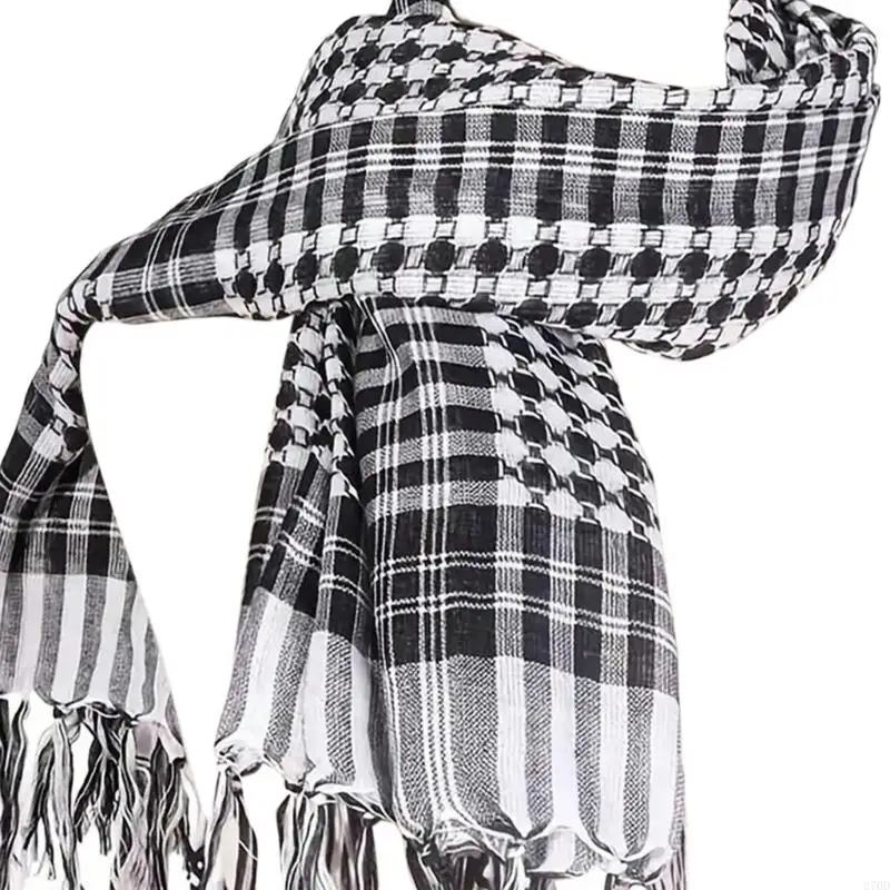 Fashionable Arab Scarf For Different Season Lightweight And Tear Resistant Polyester Fabric Mens Neck Head Wrap