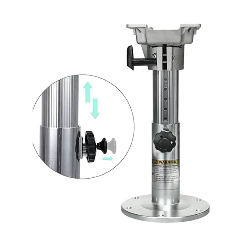Ship seat manual support leg RV boat yacht seat lifting base bracket can move left and right for support