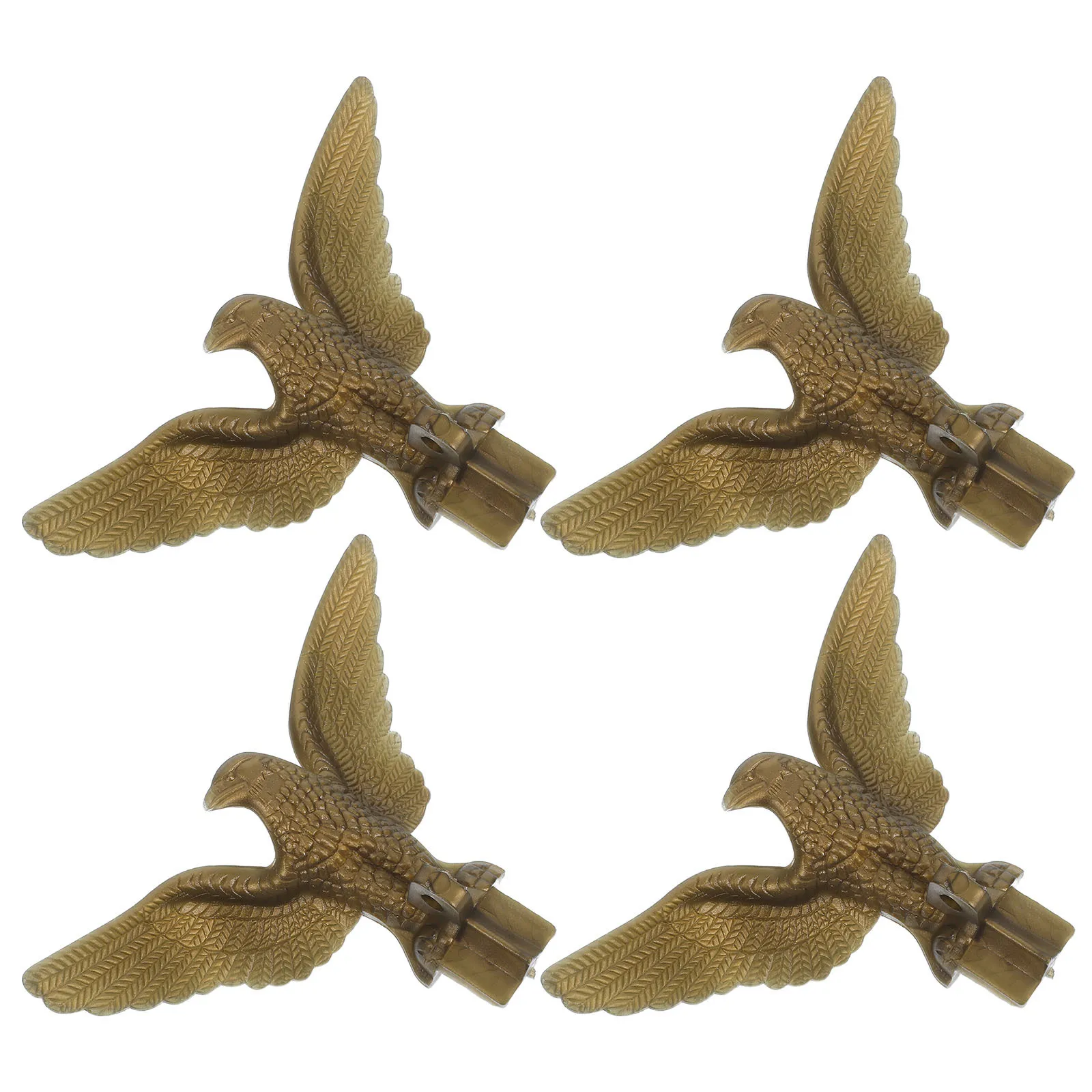 4pcs Metal Eagle Flag Topper for Outdoor Flagpole Garden Decoration Pole Ornament Meeting Hall Accessories