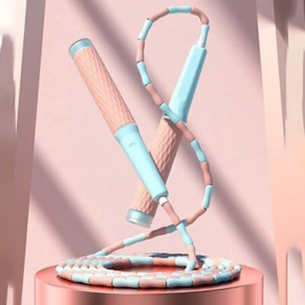 

Adjustable Soft Beaded Skipping Rope Strong Flexibility Lighten Jumping Training Rope Durable Environment Protection