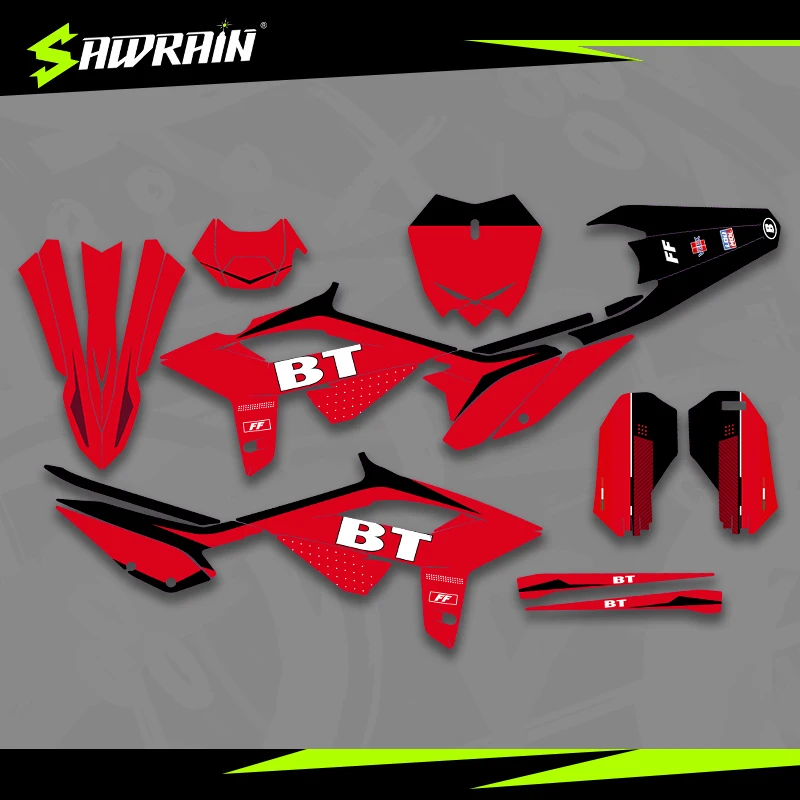 

Sawrain Motorcycle Graphics Backgrounds Decal Stickers Kits for 20-22 BETA RR 03