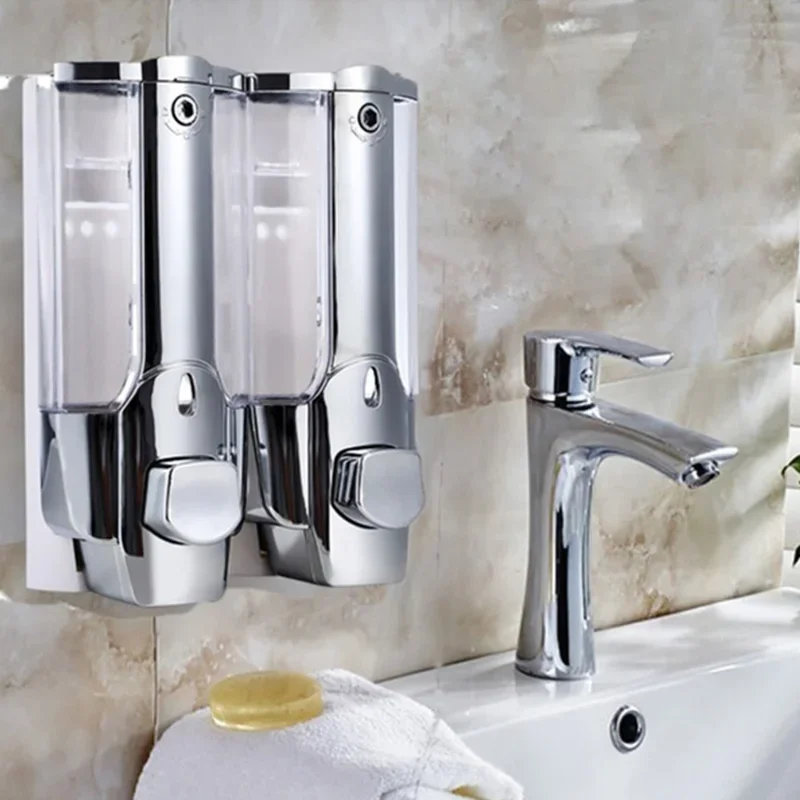 

New Bathroom Liquid Soap Dispenser Wall Shampoo Dispensers Hand For Sink Washroom Hotel Shower Bath with a Lock 350ML