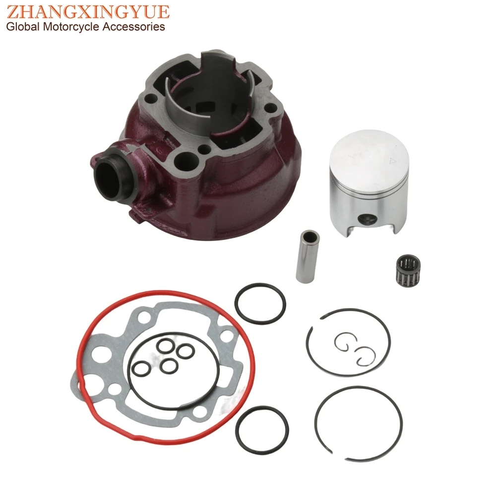 Motorcycle 49mm 90cc Big Bore Cylinder Kit & Head For Yamaha DT50 Enduro DT50X SM TZR50R LC 2T AM6 Minarelli Engine