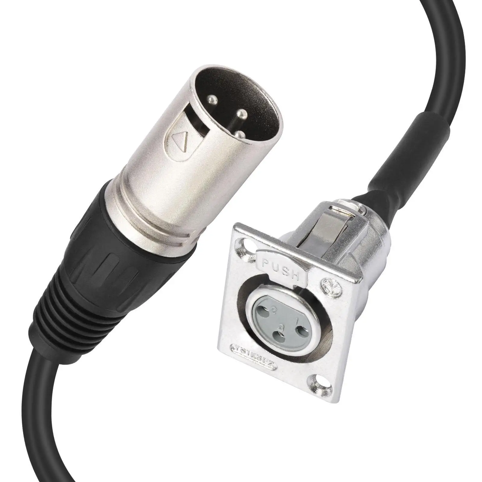 Audio Cable 3Pin XLR Male to XLR Female Multipurpose Audio Adapter Mic Line for Home Theater KTV Conference Speeches