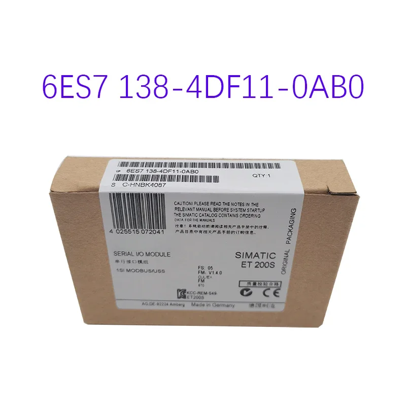 New Original  6ES7 138-4DF11-0AB0 6ES7138-4DF11-0AB0Spot