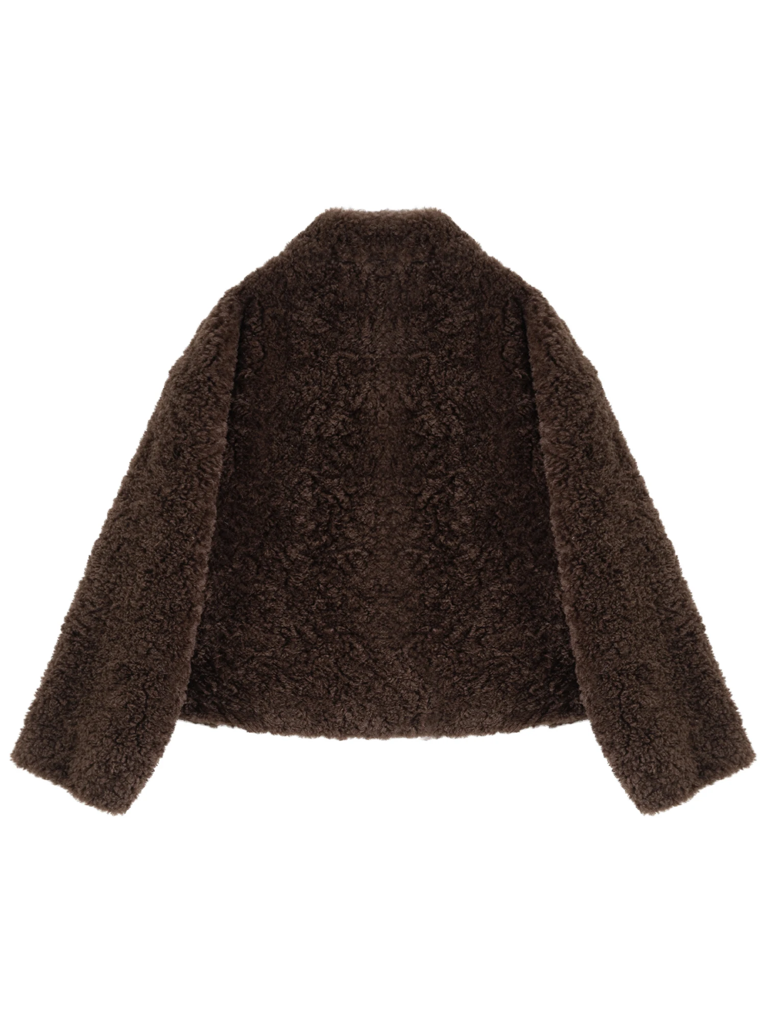 ZIQIAO المرأة 2025 شتاء جديد براون فو امبسوول اقتصاص معطف دافئ خمر التنقل شيك الساخن الفتيات مزاجه