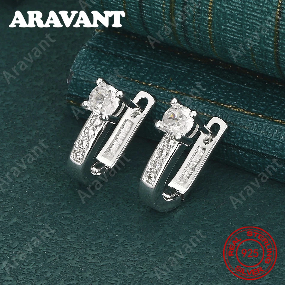 Ovale Zirkonia-Ohrringe aus 925er Sterlingsilber – Vintage-eleganter und edler Partyschmuck für Damen