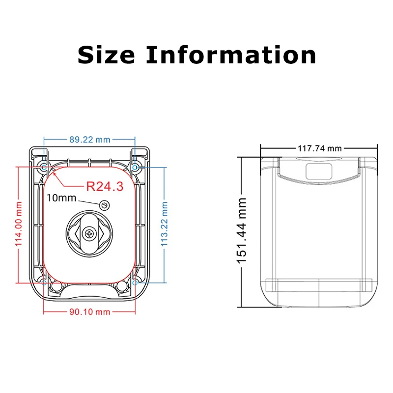 RV Gravity Inlet with Magnetic Cap Campervan Fresh Water Filler with Lock For Caravans Motorhomes Gravity Inlet Cap