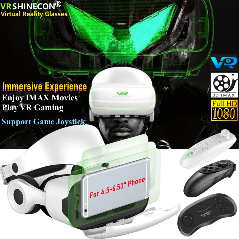 G02ef Virtual Reality VR Glasses Box IMAX Immersive 3D Glasses Stereo VR Headset for IOS Android 4.5~6.53