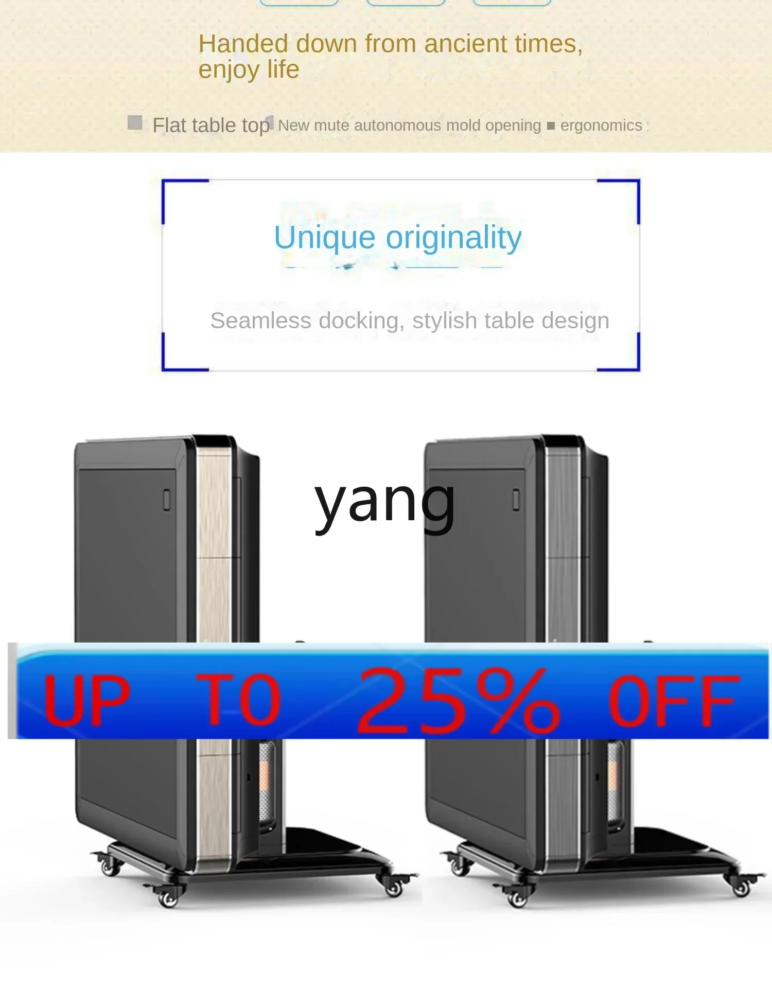 

lmm New Automatic Mahjong Machine Mute Dining Table Mahjong Table Household Electric Foldable