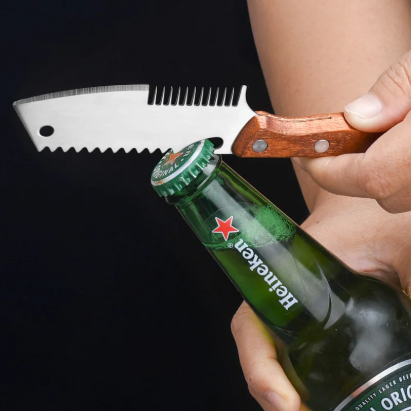 Stainless Steel Knife Head Rapid KnifeFor Cutting Scallions Into Strips Multi-Functional Scraper Slicing Scallions Kitchen Tool
