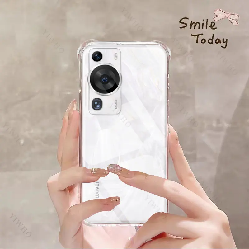 Clear Phone Case for Huawei P60 Pro TPU Transparent Case for Huawei P 60 P60Pro 6.67\