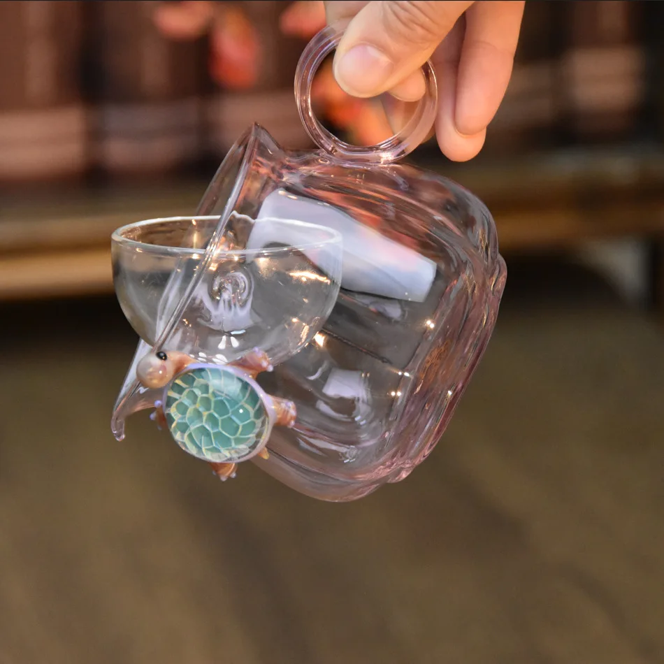 PYH Longevity Justice Cup Kung Fu Tea Ware Tea Sea Justice Cup Heat-resistant Glass Household Male Cup