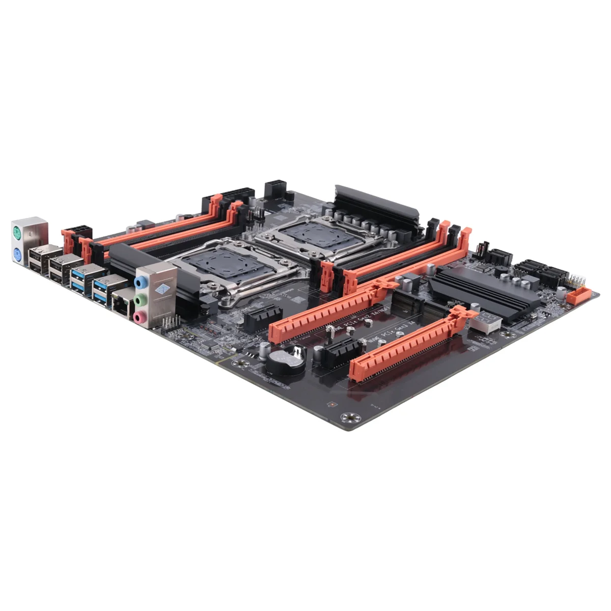 لوحة أم X99 مزدوجة لوحدة المعالجة المركزية + كابل SATA + كابل تبديل + حاجز + شحم حراري LGA 2011 DDR4 تدعم اللوحة الأم لوحدة المعالجة المركزية 2011-V3