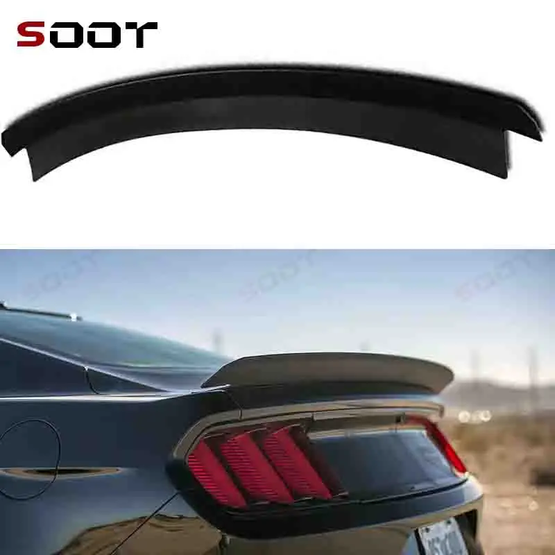

For Ford Mustang GT 2015-2017 Carbon Fiber Spoiler Rear Wing Auto Racing Car Styling Tail Wing Car Trunk Diverter Car AAuto Part